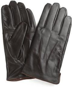 img 1 attached to 🧤 Warmth and Style Combined: Ambesi Fleece Leather Winter Gloves for Men