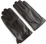 🧤 warmth and style combined: ambesi fleece leather winter gloves for men logo