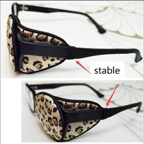 img 1 attached to 👁️ Advanced Visual Acuity Recovery Silk Eye Cover: Training Lazy Eye Patches for Amblyopia & Strabismus Correction - Kid/Adult (Brown Leopard)