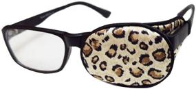 img 4 attached to 👁️ Advanced Visual Acuity Recovery Silk Eye Cover: Training Lazy Eye Patches for Amblyopia & Strabismus Correction - Kid/Adult (Brown Leopard)