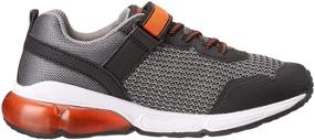 img 2 attached to Stride Rite Radiant Bounce Sneaker for Boys - Grey/Black, Size 9.5 Wide Toddler