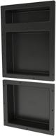 🛁 black tile redi usa rnt1620du-14 niche shower shelf, 16 inches wide x 34 inches high logo