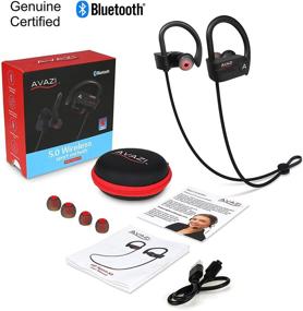 img 3 attached to 🎧 AVAZI Bluetooth 5.0 Wireless Earbuds: Sport IPX7 Waterproof, Richer Bass HiFi Stereo, 12 hrs Kindle, Running Headphones with CVC6.0 Noise Cancelling Mic