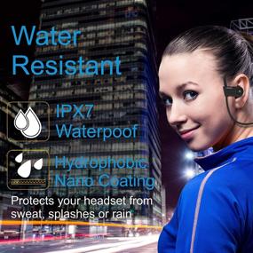 img 2 attached to 🎧 AVAZI Bluetooth 5.0 Wireless Earbuds: Sport IPX7 Waterproof, Richer Bass HiFi Stereo, 12 hrs Kindle, Running Headphones with CVC6.0 Noise Cancelling Mic