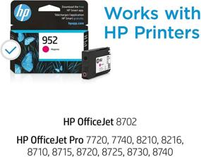 img 3 attached to Original HP 952 Magenta Ink Cartridge: Compatible with HP OfficeJet Printers and Eligible for Instant Ink - L0S52AN