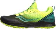 🏃 saucony men's river running black athletic shoes logo