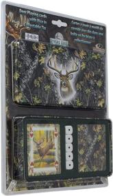 img 2 attached to 🦌 Mossy Oak Deer Playing Cards and Dice in a Tin - River's Edge Products