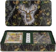 🦌 mossy oak deer playing cards and dice in a tin - river's edge products логотип