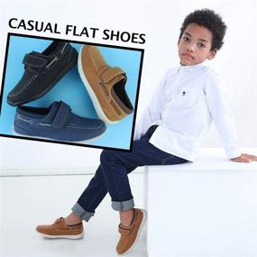 img 3 attached to Hawkwell Loafers School Casual Toddler Boys' Shoes ~ Loafers