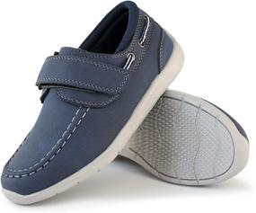 img 2 attached to Hawkwell Loafers School Casual Toddler Boys' Shoes ~ Loafers