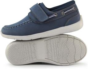 img 1 attached to Hawkwell Loafers School Casual Toddler Boys' Shoes ~ Loafers