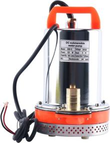 img 2 attached to Amarine Made DC 12V Farm & Ranch Solar Water Pump: Submersible Well Booster Pump with 26ft Lift - Orange