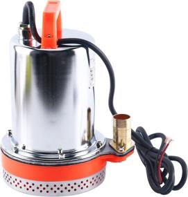 img 3 attached to Amarine Made DC 12V Farm & Ranch Solar Water Pump: Submersible Well Booster Pump with 26ft Lift - Orange