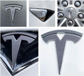 img 4 attached to Наклейка с логотипом Custom Cut Graphics для Tesla Model S New Fascia