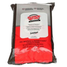 img 2 attached to 🧽 Scotch-Brite Stainless Steel Hood Degreaser Wipes with Scotchgard Protector - Ideal for Appliances, Fridge, Fryer, Range Hood, Dishwasher, Sink