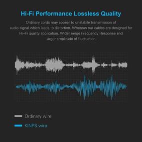 img 2 attached to 🎧 KINPS 3-Inch Auxiliary Audio Cable Extension for Enhanced Stereo Experience