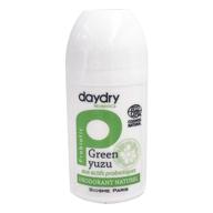 daydry probiotic green yuzu natural deodorant for sensitive skin, aluminium & cruelty-free, roll-on 1.69oz - unisex logo