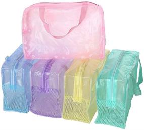 img 4 attached to Cosmetic Toiletry Transparent Waterproof Organizer