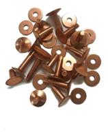 copper rivets burrs: 8 inch rust proof for durable and stylish crafting logo