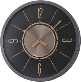 img 1 attached to ⌚ SEIKO Davis Clock – Elegant Gold Finish with Sleek Black Dial