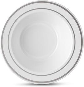 img 3 attached to 🍽️ Laura Stein Heavyweight Disposable Tableware for Catering and Food Service Supplies