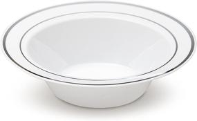 img 2 attached to 🍽️ Laura Stein Heavyweight Disposable Tableware for Catering and Food Service Supplies