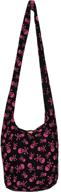 stylish bohemian hippie gothic crossbody handbags & wallets - darkgreyblack women's hobo bags logo