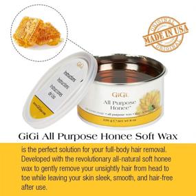 img 2 attached to GiGi All Purpose Honee Wax for Hair Removal with Beeswax Formula - 8 oz