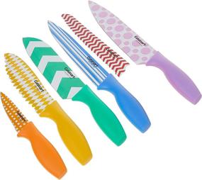 img 2 attached to 🔪 Cuisinart C55-12PR1 12-Piece Colorful Knife Set with Blade Guards: Enhance Your Kitchen with Multicolored Precision