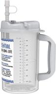 insulated cold drink hospital mug - 32 oz water essential with granite lid, bpa free логотип