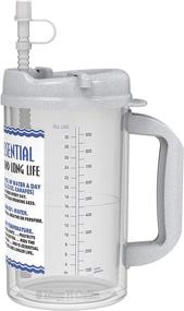 img 2 attached to Insulated Cold Drink Hospital Mug - 32 oz Water Essential with Granite Lid, BPA Free