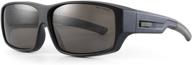 🕶️ sundog echo fit over sunglasses in matte black frame with smoke lens logo