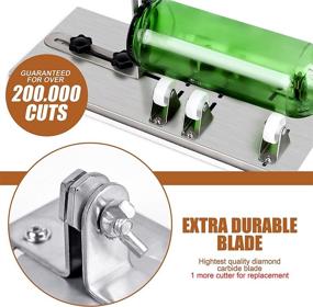 img 1 attached to 🔪 Multi-purpose Glass Bottle Cutter Kit for DIY Crafts - Cut Square, Round, and Oval Bottles with Ease! Includes Pencil Glass Cutter Tool Kit for Wine, Beer, Liquor, Whiskey, Champagne, and More!