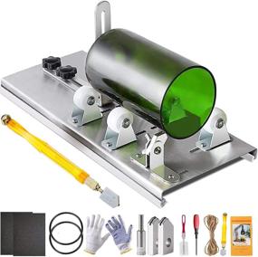 img 4 attached to 🔪 Multi-purpose Glass Bottle Cutter Kit for DIY Crafts - Cut Square, Round, and Oval Bottles with Ease! Includes Pencil Glass Cutter Tool Kit for Wine, Beer, Liquor, Whiskey, Champagne, and More!