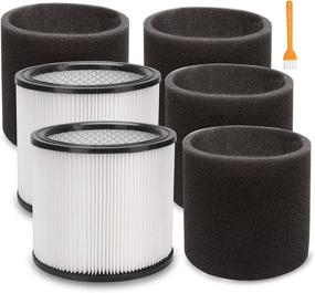 img 4 attached to 🔍 Aoydr Filter Replacement 90304 90350 90333 for Shop-Vac 5 Gallon Vacuums - 2 Filters + 4 Foam: Enhanced Cleaning Efficiency