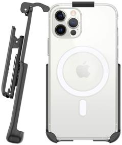 img 4 attached to 📱 BELTRON Belt Clip Holster for Apple Clear Case with MagSafe for iPhone 12/12 Pro – Includes Built-in Kickstand (Holster Only, Case NOT Included)