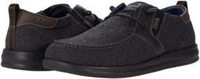 img 1 attached to Nunn Bush Brewski Wallabee Canvas Men's Shoes for Loafers & Slip-Ons