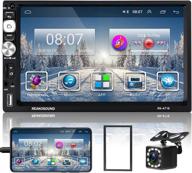 hodozzy double din car stereo android gps navigation touchscreen with subwoofer support & backup camera logo