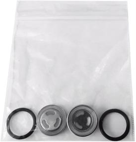 img 2 attached to Hydraulic Brake Lever Master Cylinder Sight Lens 18mm - (Set of 2), Premium Replacement Kit with O-Rings by Precision Auto Products