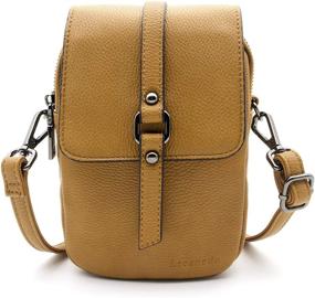 img 4 attached to Lecanedo Small Crossbody Leather Phone Bag: Stylish and Functional Shoulder Bags for Women