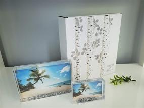 img 1 attached to Liquid Glitter Acrylic Picture Frames - Birch & Bliss Exclusive 2-Pack Gift Set [4x6 & 2x3] with Gift Box - Customizable with Family, Friends, and Pet Photos