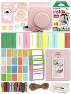 📸 fujifilm instax mini 11 deluxe bundle kit – complete accessory set with case, album, stickers, frames, and microfiber cloth (blush pink) logo