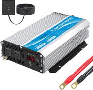 🔌 giandel 2000w power inverter: modified wave 12v dc to 110v 120v ac with remote control, led display, dual ac outlets & usb port - perfect for rv, truck, and boat logo