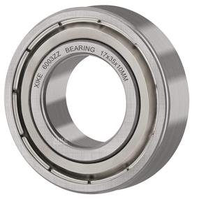 img 1 attached to 🔧 High-Performance XiKe 6003ZZ Bearings - Pre-Lubricated & Sized 17X35X10mm