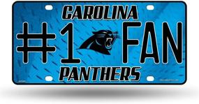 img 1 attached to Carolina Panthers Metal License Plate