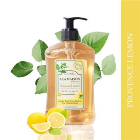 img 3 attached to 🍋 A La Maison Provence Lemon Liquid Hand Soap - 16.9 fl oz Pump Bottle - Moisturizing Natural Hand Wash Soap - Triple French Milled - Gentle to Hands (1 Pack)