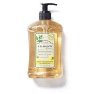 🍋 a la maison provence lemon liquid hand soap - 16.9 fl oz pump bottle - moisturizing natural hand wash soap - triple french milled - gentle to hands (1 pack) logo