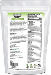 img 3 attached to Whey Protein Isolate - Unflavored - Natural Protein Powder USA Made - Blend with Smoothies, Shakes, Drinks, or Recipes - Hormone-Free, Unsweetened, Non-GMO, Kosher, Gluten-Free - 1 lb