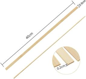 img 3 attached to 🎋 60 Pieces of Extra Long Bamboo Craft Sticks - 15.7 Inches Length & 3/8 Inches Width