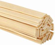 🎋 60 pieces of extra long bamboo craft sticks - 15.7 inches length & 3/8 inches width logo